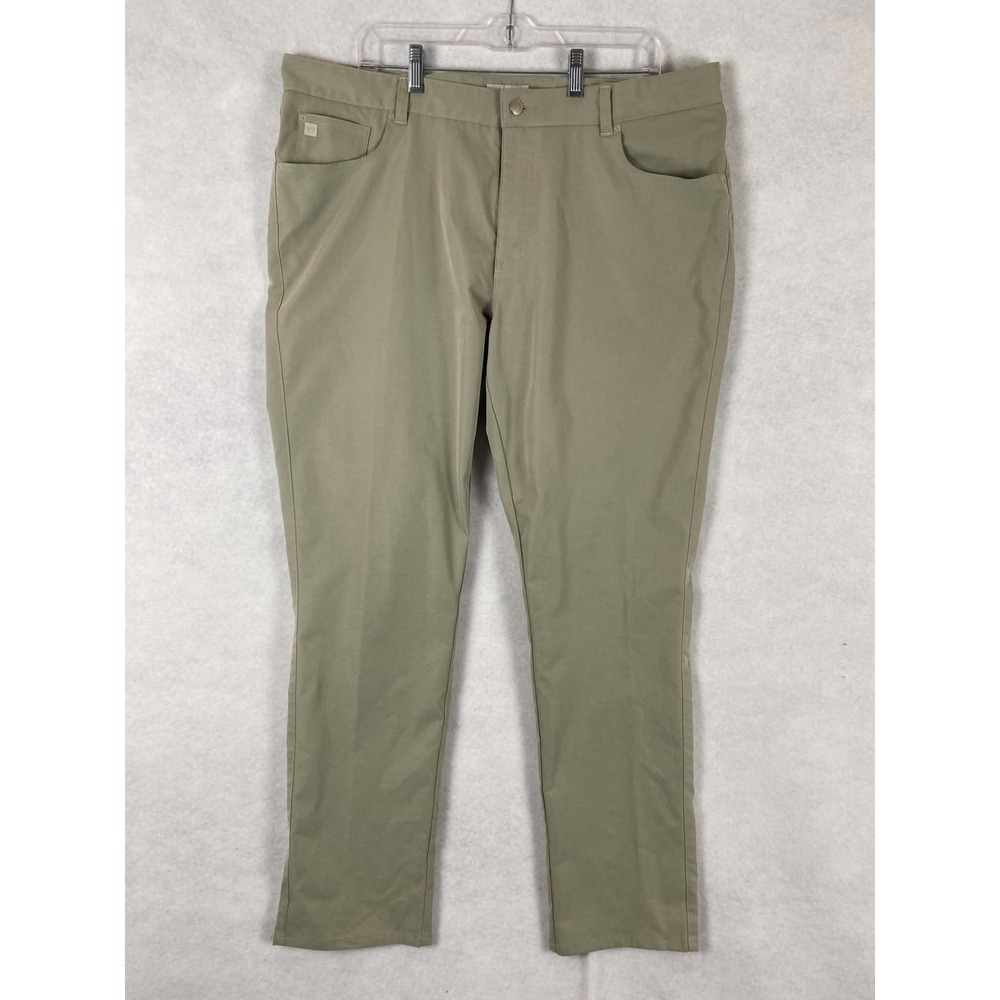 Peter Millar EB66 Performance 5-Pocket Pants Khaki Tan 40/32 MA22EB66FB